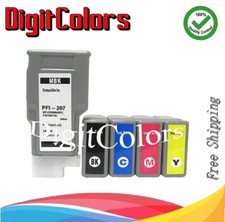 A full set of PFI-207 5 color Ink Tank for Canon iPF680 IPF685 IPF780 IPF785