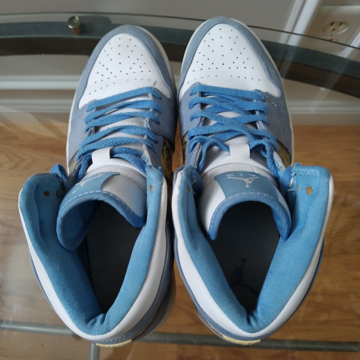 2007 Air Jordan 1 Retro Alpha White University Blue UNC