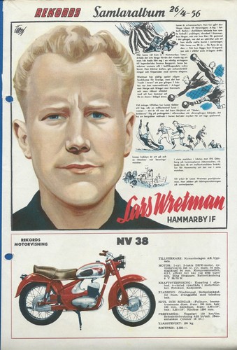 1956 Swedish Rekord #18 Team AC Milan - Bild 2 von 2