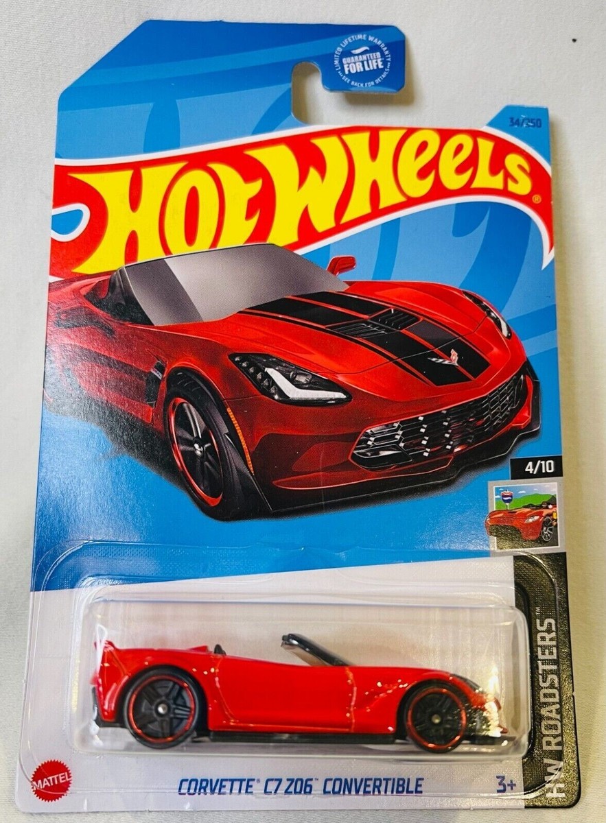Hot Wheels Corvette C7 Z06 Convertible Red #34 NEW 2023 HW