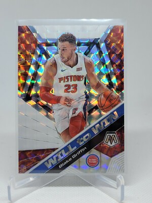 2019-20 MOSAIC WILL TO WIN SILVER PRIZM #5 BLAKE GRIFFIN DETROIT PISTONS A5A