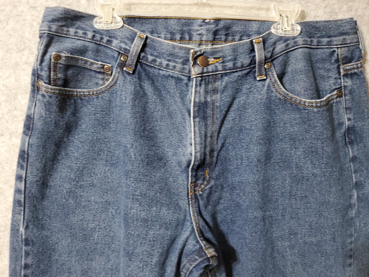Faded glory Jeans Men Sz 38x30 Blue Denim Zipper Pockets