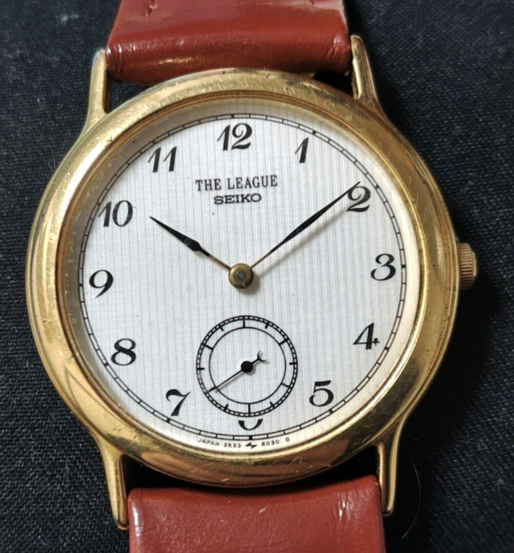 SEIKO 八角形クォーツ腕時計 LEAGUE SEIKO THE LEAGUE Watch 2K23-6020, made in Japan, in working