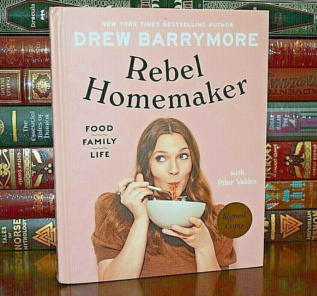 NEW Rebel Homemaker Food Family Life SIGNED Drew Barrymore 1st Edition Print