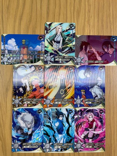Lot of 9 Naruto Ultra Rare 3D HR Trading Cards Kayou Official Authorised NM - Picture 3 of 10