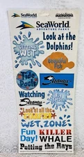 Vintage SEA WORLD Stickers Shamu's Sea Creature Mascots 2005 NOS