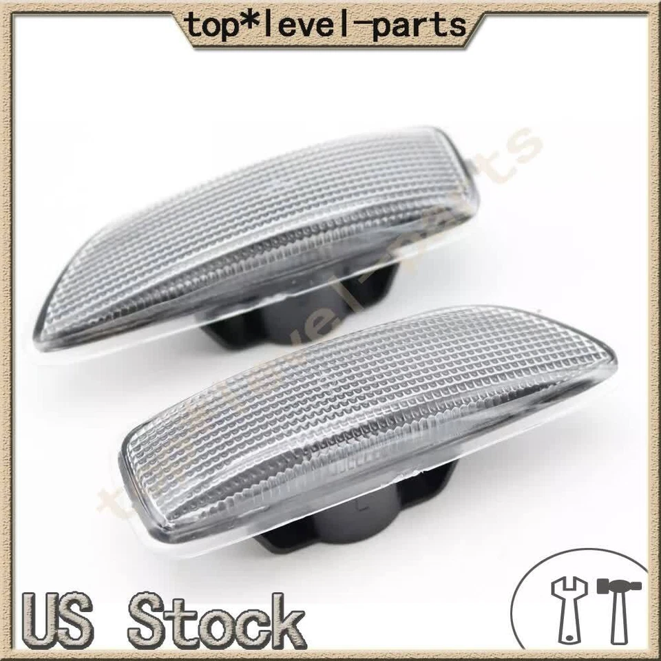 2 PIEZAS Para VOLVO S60 V70 S80 XC90 Lado Izquierdo+Derecho Marcador Luz Parachoques Señal de Giro Foto 3 de 4