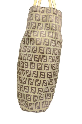 Authentic Vintage Fendi Zuccino Tote Bag Light Brown - Picture 7 of 17