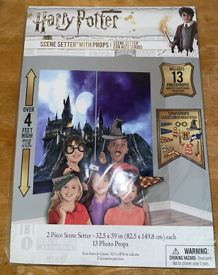 Harry Potter Scene Setter + 13 Photo Props Birthday Party Decoration Supplies