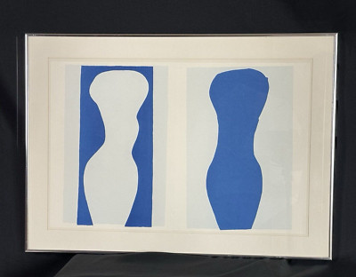 Henri MATISSE -''Forms (Formes)'' Mat FRAMED Pochoir ''Jazz'' 28.25''x20.25''