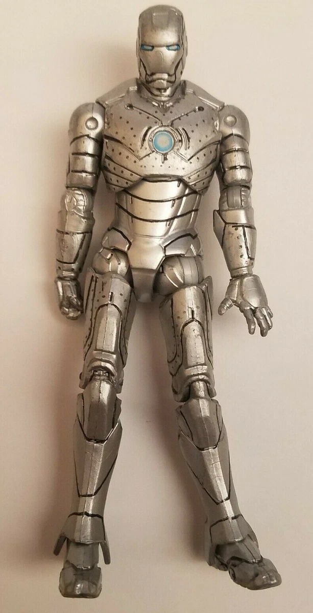 Silver iron man sales action figure
