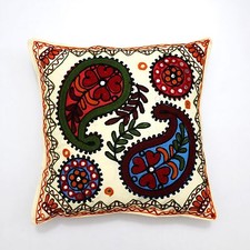 Suzani Bohemian Multi color Home Decor Ethnic Pillow Shams Couch Cushion Cover u