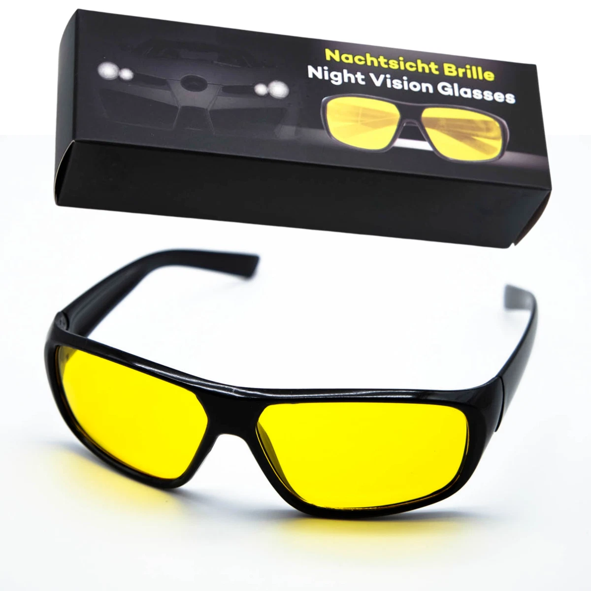 OPULIZE Era Occhiali Da Guida Notturna E Da Sole Unisex - Con Lenti Intercambiabili: Trasparenti, Gialle E Arancioni - Protezione UV400 E Antiriflesso