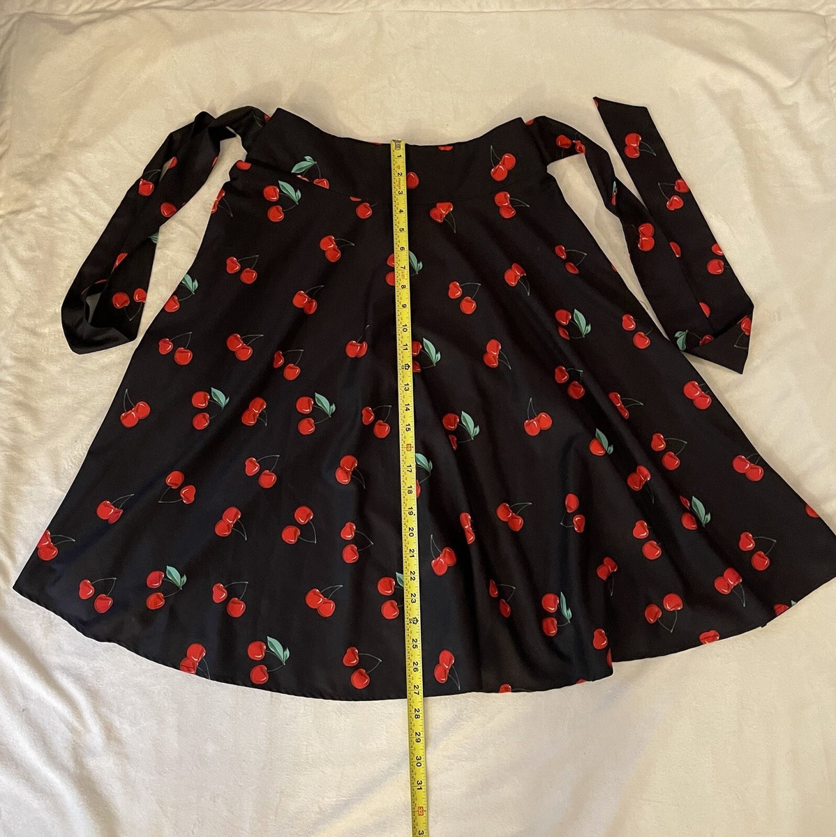Vintage Belle Poque High Waist A-Line Pockets Skater Flared Midi