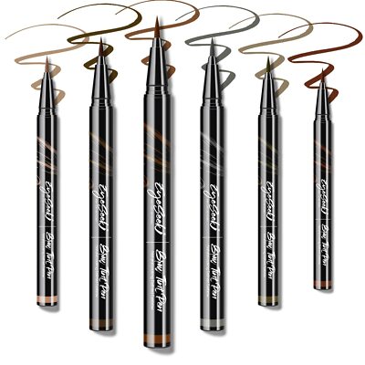 EYESEEK 6PCS Liquid Eyebrow Pencils Light to Dark Brown Waterproof Women & Girls