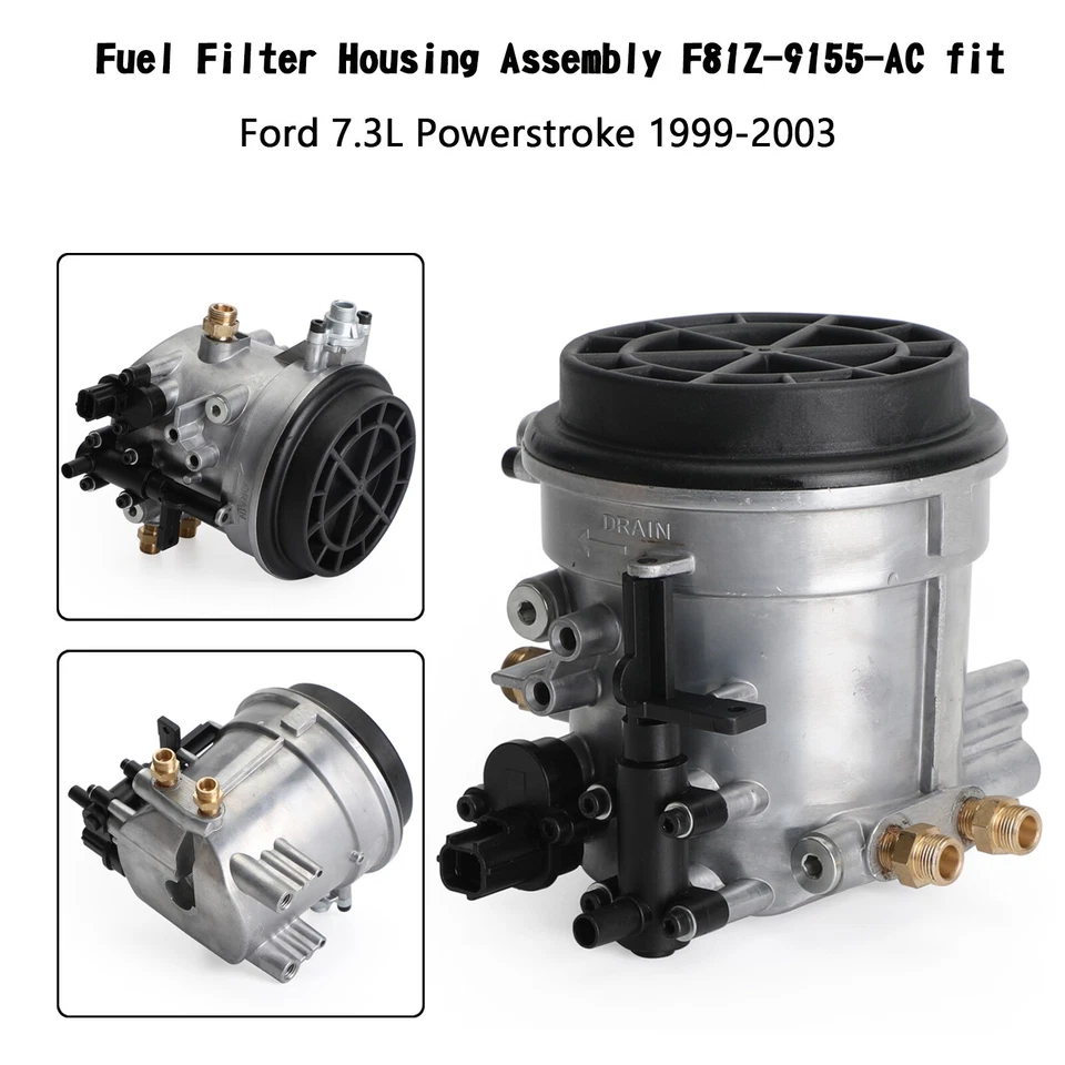 1× Fuel Filter Housing Assembly For Ford F250 F350 F450 F550 7.3L 1999-2003 NEW - Image 3 of 4