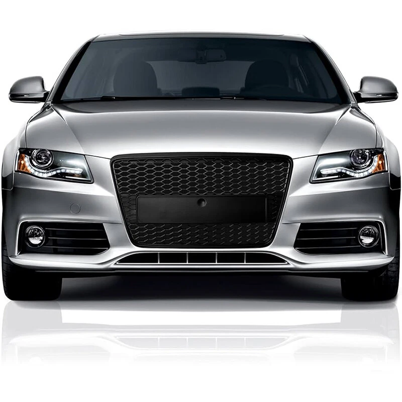 Решетка на капот переднего бампера сотовая сетка для стиля Audi A4 S4 B8 RS 2007-2012 годов выпуска - Изображение 3 из 4