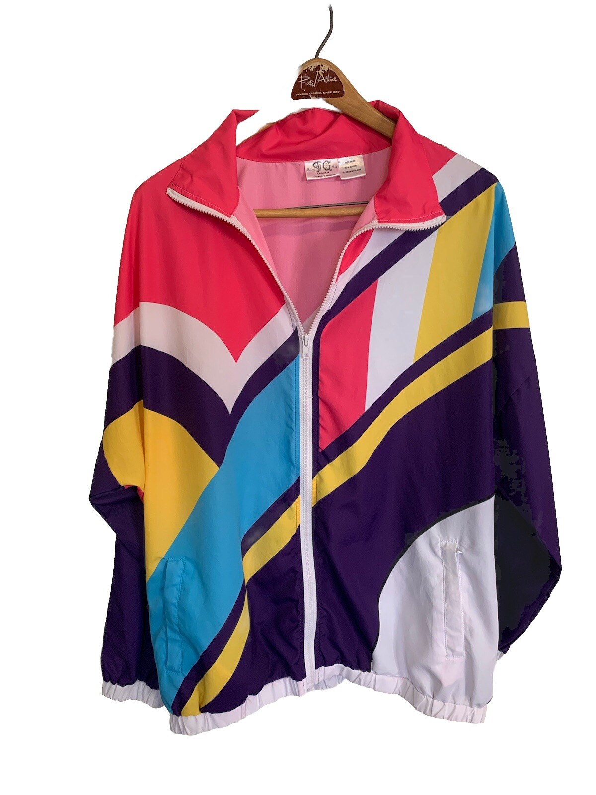 Funny Guy Creation Nylon Color Block 90s Retro Ca… - image 2