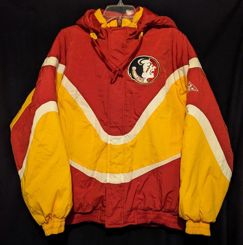 Rare Vintage 90s Apex One FSU Florida State University Embroidered Puffer Jacket - Picture 2 of 12