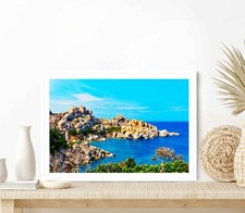 The Mediterranean Sea on Sardinia Island Poster Premium Quality Choose your Size
