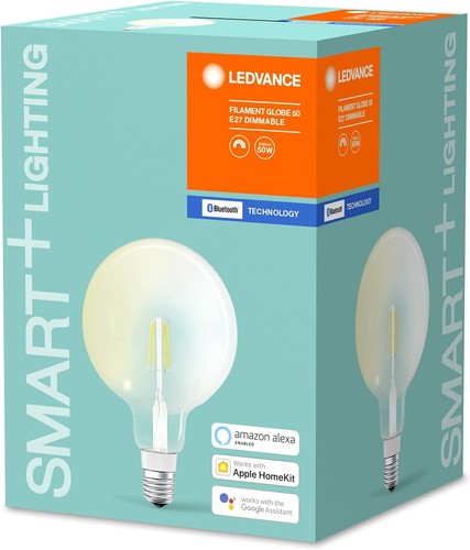 4x LEDVANCE SMART+ LED Filament Globe 5,5W E27 Alexa Google Apple EEK:E(Spk A-G) - Afbeelding 4 van 6