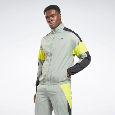 Reebok Apparel Men's Train Woven Jacket Green, Size L