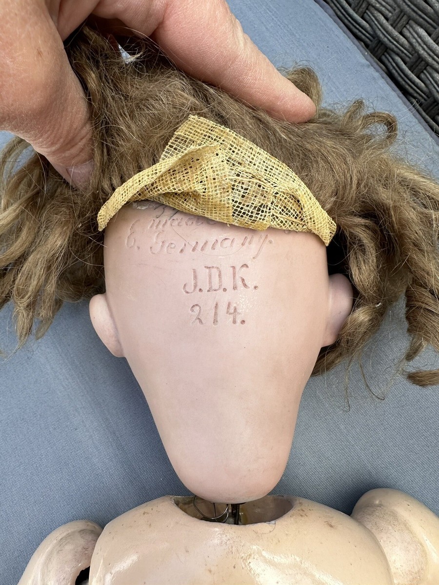 ANTIQUE Germany Bisque Head 214 Doll by JDK KESTNER 20” Tall | eBay