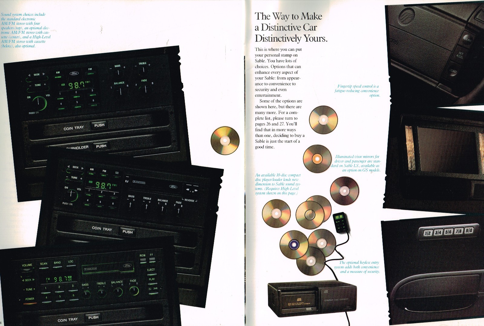 1991 Mercury SABLE Brochure / Catalog GS,LS,Station Wagon eBay