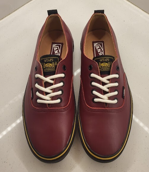 VANS Syndicate X WTAPS Authentic 69 S Burgundy Mens Size 9 DEFCON