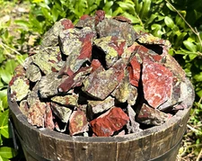 Dragons Blood Jasper Rough Natural Stones Wholesale lots - Dragons Blood Crystal