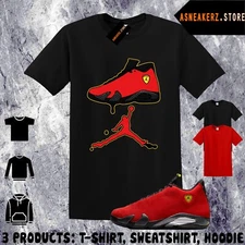 Shirt To Match AJ 14 Ferrari 2025 Sneaker Matching Tee Drip Dripping 14s T-Shirt