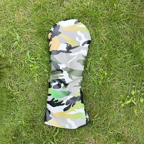 Cubiertas de cabeza de madera de camuflaje para golf de golf cubierta de cabeza de PU para conductor madera de calle híbrida - Imagen 10 de 30