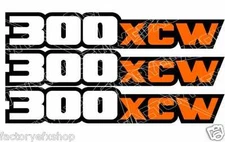 300XCW Swingarm Airbox Number Plate Decal Stickers XCW 300 2 4 stroke XCW300