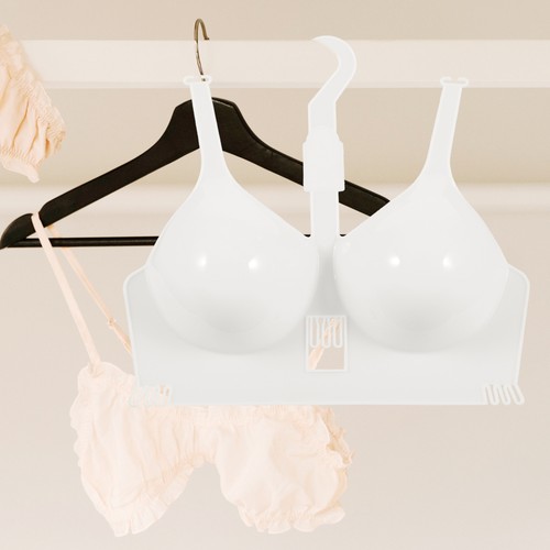 2 Pcs Tan Bralette Underwear Display Stand Fashion Mannequin Women's Clear - Picture 2 of 12