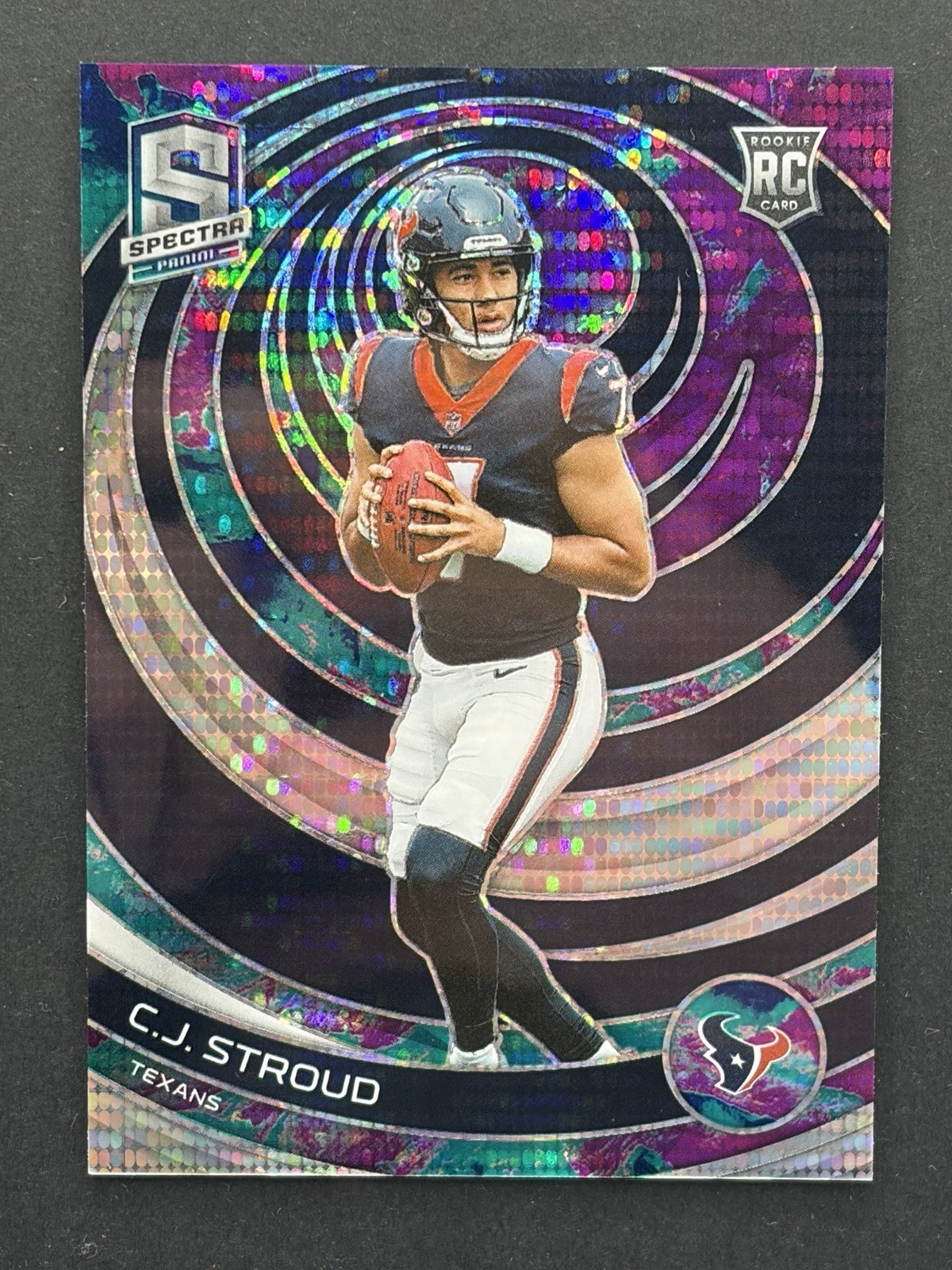 2023 Panini Spectra CJ Stroud Celestial Prizm /99 Rookie RC #112 C.J. Texans