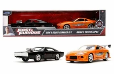 Jada 1:32 Fast & Furious Dom’s Charger & Brian’s Supra Twin Pack 31981 Diecast