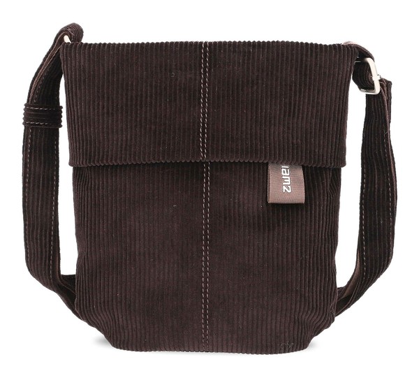 zwei Mademoiselle.M M45 UmhäNgetasche Tasche Cord - Espresso Dunkelbraun Neu-image