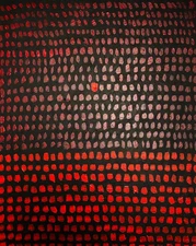 Original 20x16" Abstract Acrylic Painting on Canvas Board - "Alone"