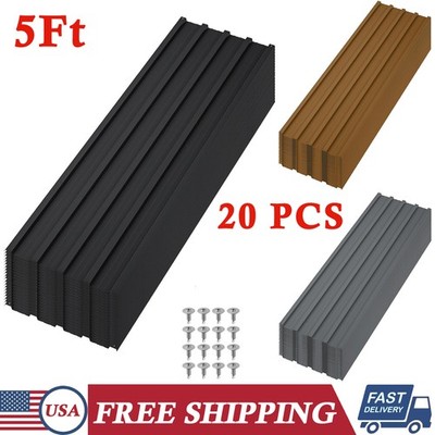 20 Pack Set Roof Panels Galvanized Steel Hardware Roofing Sheets Wall Panels 5Ft