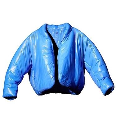 Yeezy (YZY) Gap Blue Round Puffer Jacket - Size Large - Nylon 