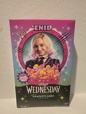 NEW  Kellogg’s LIMITED EDITION Wednesday ENID Confetti Cake Cereal Box 11.3oz