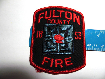 New FULTON COUNTY, GEORGIA FIRE DEPARTMENT SHOULDER PATCH