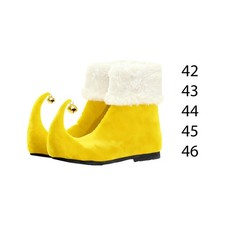 Christmas Shoes with Jingle Bells Celebration Performance Elf Boots Costume