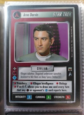 3 * Star Trek CCG Trouble with Tribbles: Arne Darvin
