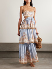 ZIMMERMANN Tiered Maxi Dress size 0P BNWT