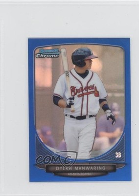 2013 Bowman Chrome Minis Blue Refractor 74/99 Dylan Manwaring #175 e5r
