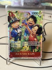 Ace & Sabo & Luffy OP13-007 SR Carrying On His Will One Piece Foil NM