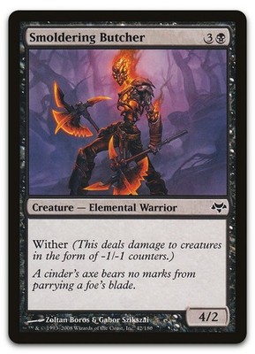 Smoldering Butcher #42 (NM) Eventide EVE Magic MTG