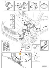 Volvo XC40 Electric Power Direering Câble Harness RHD 32254942 Nouveau authentiq