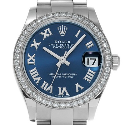 ROLEX Datejust 31 278384RBR Unisex Blue Dial Stainless Steel Automatic #W331